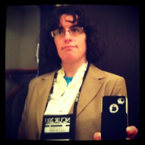 Silly self portrait the morning of my NCUR presentation