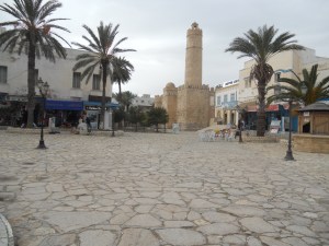 Approaching the mosque in Sousse