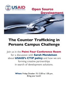 8.5 x 11 "poster" in line with USAID branding standards