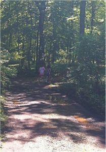 It's not a good photo, but that's how quickly she left